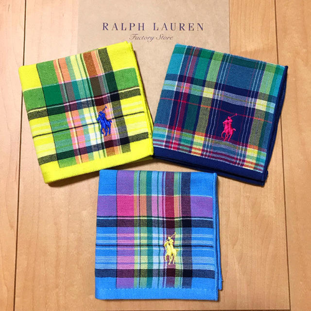 Ralph Lauren(ラルフローレン)の【新品！送料こみ】ラルフローレンハンカチセット レディースのファッション小物(ハンカチ)の商品写真