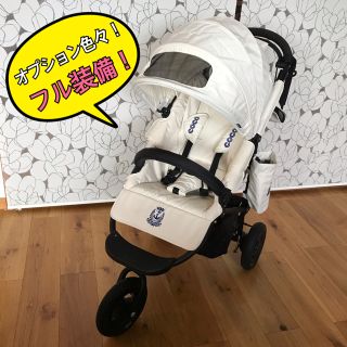 エアバギー(AIRBUGGY)のりょうへい様専用！希少なクルーズライン！エアバギー ココブレーキ／ホワイト(ベビーカー/バギー)