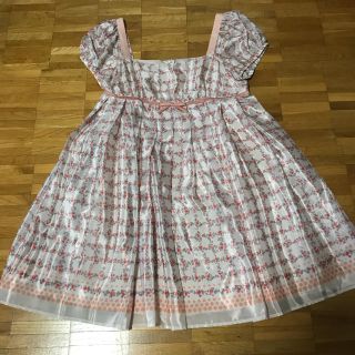 レッセパッセ(LAISSE PASSE)の新品未使用タグつき☆レッセパッセ 花柄半袖ワンピース(ひざ丈ワンピース)