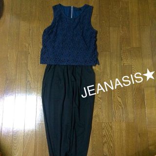 ジーナシス(JEANASIS)の完売☆レースノースリサロぺ(サロペット/オーバーオール)