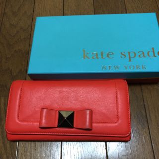 ケイトスペードニューヨーク(kate spade new york)のネオンオレンジ 長財布(財布)