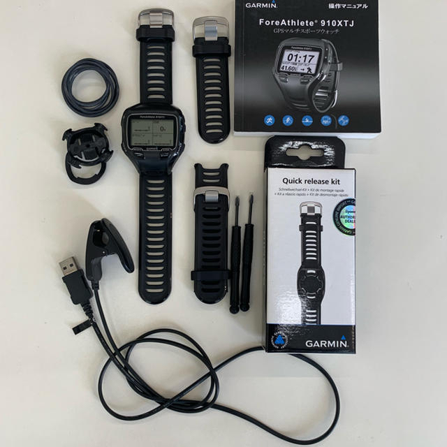 GARMIN(ガーミン)のGARMIN トライアスロンウオッチ Fore Athlete910XTJ チケットのスポーツ(ランニング/ジョギング)の商品写真