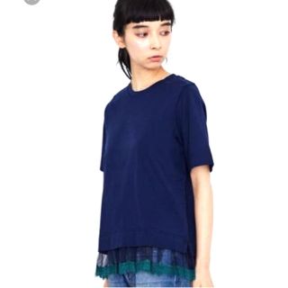 ミュベールワーク(MUVEIL WORK)のMUVEIL WORK 18SS チュールプリーツTシャツ ミュベール ワーク(Tシャツ(半袖/袖なし))