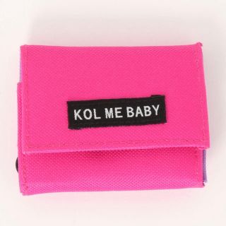 ウィゴー(WEGO)の新品 KOL ME BABY 財布 ピンク 黒 小銭入れ ブランド 韓国 長財布(財布)