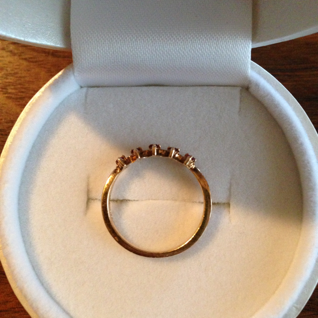 ❤ete  K10GD ルビー 指輪９号 レディースのアクセサリー(リング(指輪))の商品写真