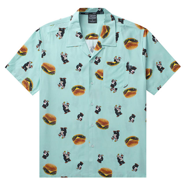 HUF(ハフ)のHuf x  Popeye,Wimpy Burger mint  Mサイズ メンズのトップス(Tシャツ/カットソー(七分/長袖))の商品写真