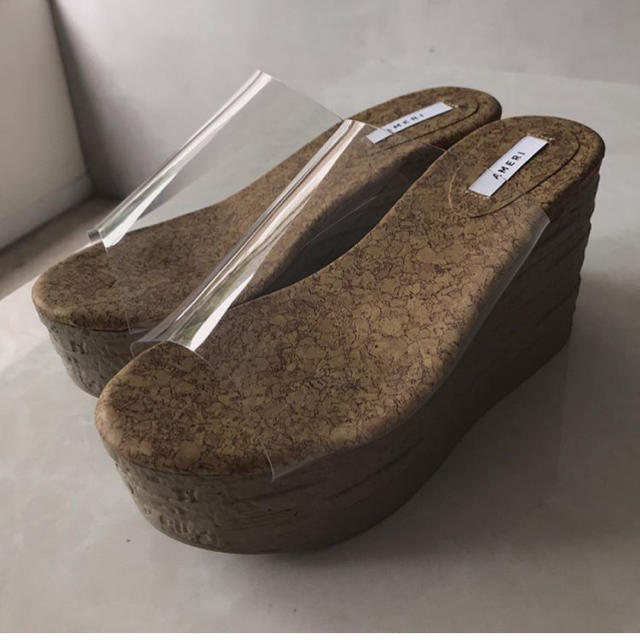 Ameri VINTAGE(アメリヴィンテージ)のAmeri CLEAR WEDGE SOLE SANDAL レディースの靴/シューズ(サンダル)の商品写真