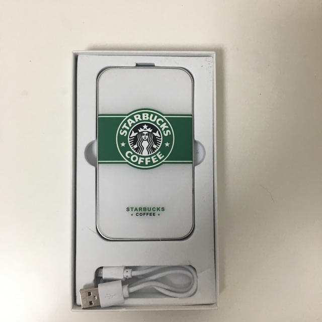 Starbucks Coffee(スターバックスコーヒー)のStarbucks 持ち運び充電器 韓国 スマホ/家電/カメラのスマートフォン/携帯電話(バッテリー/充電器)の商品写真