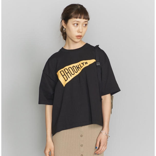 BEAUTY&YOUTH UNITED ARROWS(ビューティアンドユースユナイテッドアローズ)のbeauty&youth bibmilk ワイドプリントTシャツ レディースのトップス(Tシャツ(半袖/袖なし))の商品写真