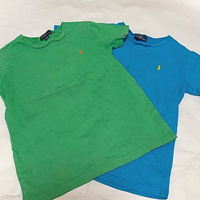 Ralph Lauren(ラルフローレン)のラルフローレン Tシャツ グリーン ブルー 2枚セット キッズ/ベビー/マタニティのキッズ服男の子用(90cm~)(Tシャツ/カットソー)の商品写真