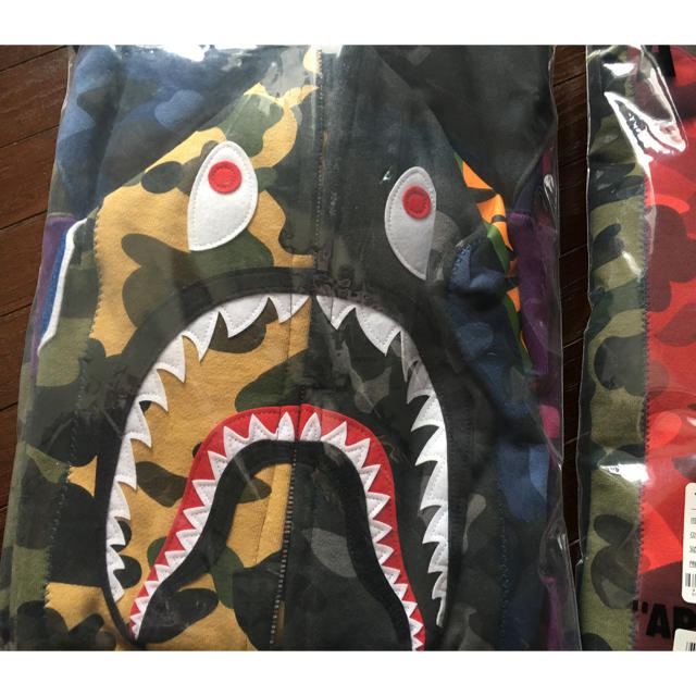 BAPE MIX CAMO CRAZY SHARK HOODIE