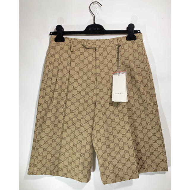 Gucci(グッチ)の激レア☆19AW☆GUCCI グッチ GGモノグラムキャンバスハーフパンツ/44 メンズのパンツ(ショートパンツ)の商品写真