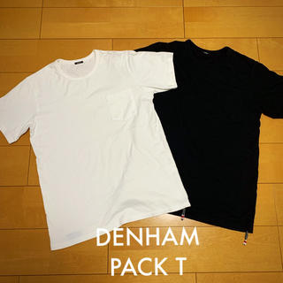 デンハム(DENHAM)のDENHAM PACK T ホワイト&ブラック2枚セット M (Tシャツ/カットソー(半袖/袖なし))