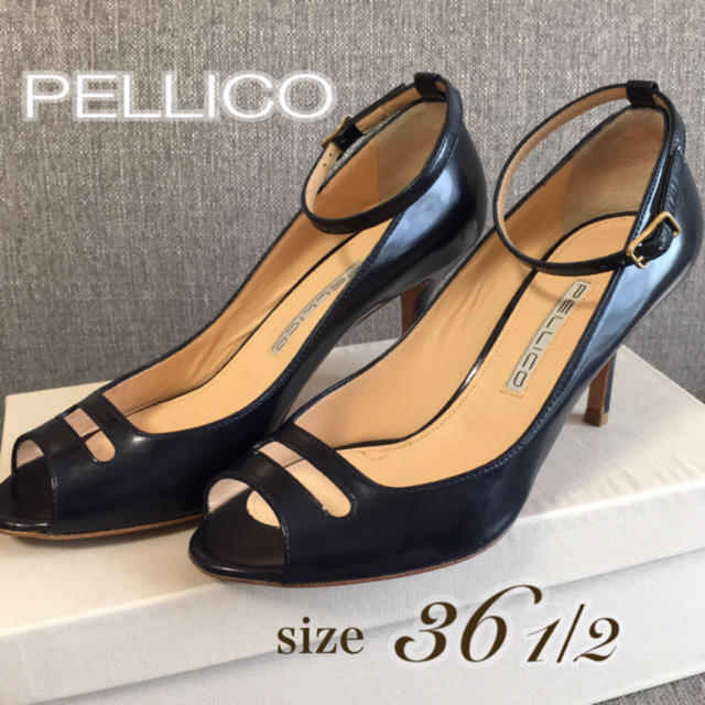 PELLICO(ペリーコ)のPELLICO オープントゥ エナメルパンプス 36.5 アネッリ  レディースの靴/シューズ(ハイヒール/パンプス)の商品写真