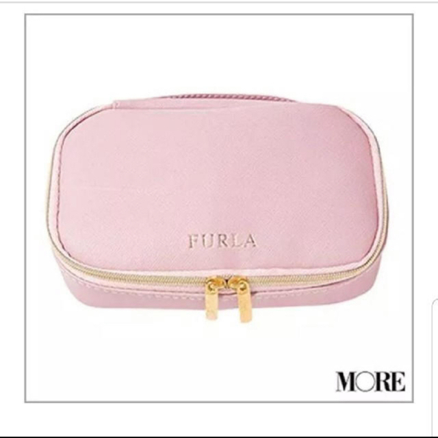 Furla(フルラ)のモア 付録 ミラーつきジュエリーポーチ ピンク レディースのファッション小物(ポーチ)の商品写真