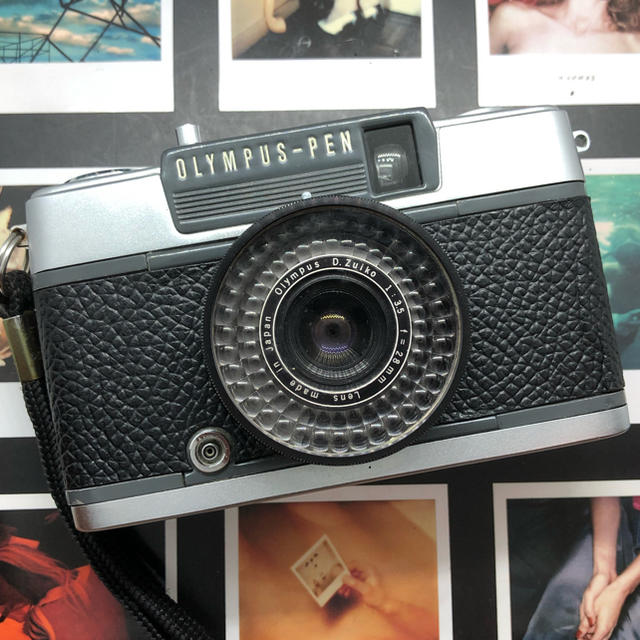 美品】OLYMPUS PEN EE2 フィルムカメラ ブラック革【完動品】 | www