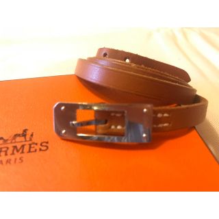 エルメス(Hermes)のHERMES エルメス  レザーブレスレット(ブレスレット/バングル)