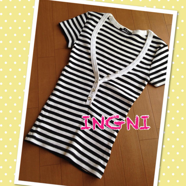 INGNI(イング)のINGNI♡ボーダートップス レディースのトップス(Tシャツ(半袖/袖なし))の商品写真