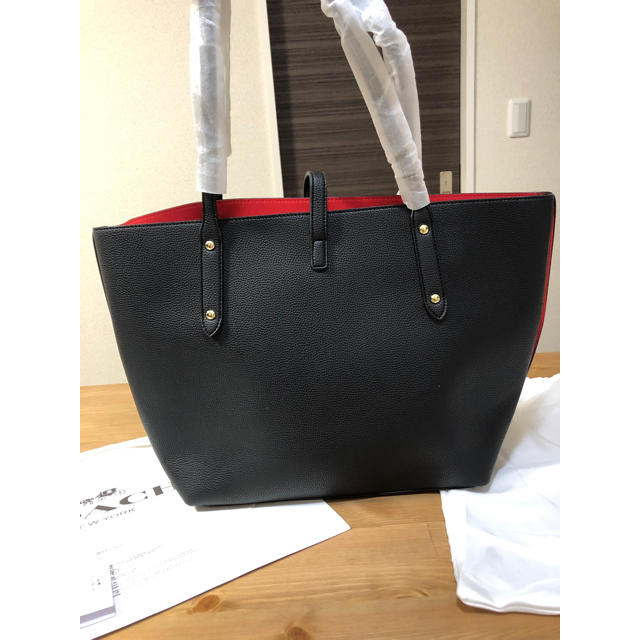 COACH - 新品未使用品 正規品 コーチ coach トートバッグ バック ブラック レッド COACH - 新品未使用品 正規品 コーチ coach トートバッグ バック ブラック レッド