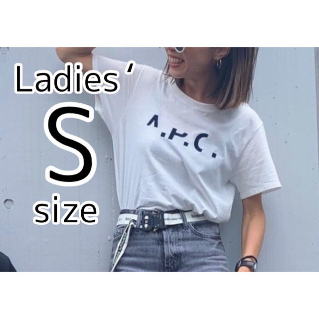 【未使用】A.P.C.欠けロゴ半袖Tシャツ(レディースS) apc アーペーセー