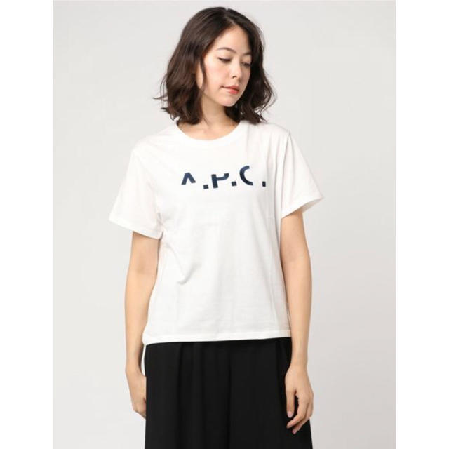 【未使用】A.P.C.欠けロゴ半袖Tシャツ(レディースM)apc アーペーセー 2