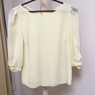 リランドチュール(Rirandture)のRirandture♡袖リボンジョーゼットブラウス(Tシャツ(長袖/七分))