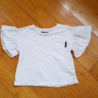 フタフタ(futafuta)の袖フリル オーバーサイズTシャツ 80(Ｔシャツ)