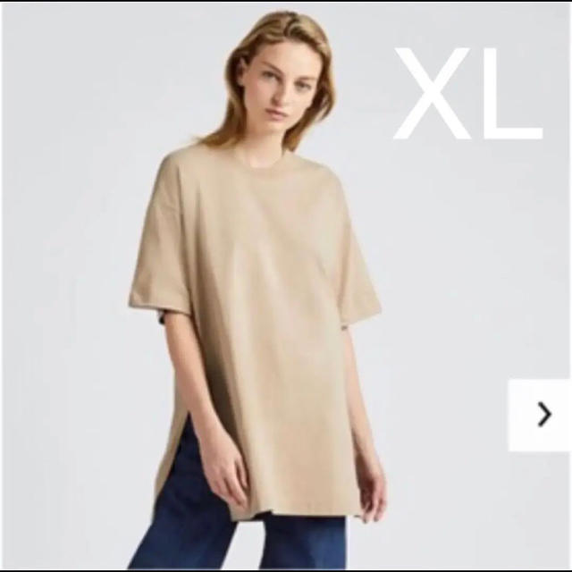 UNIQLO(ユニクロ)の【美品】オーバーサイズチュニック レディースのトップス(Tシャツ(半袖/袖なし))の商品写真