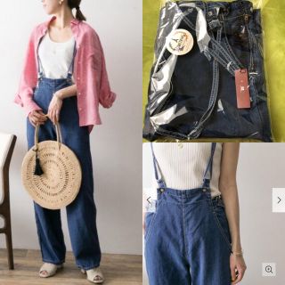 アーバンリサーチ(URBAN RESEARCH)のSOMETHING×URBAN RESEARCH　別注 バッグリボンサロペット(サロペット/オーバーオール)