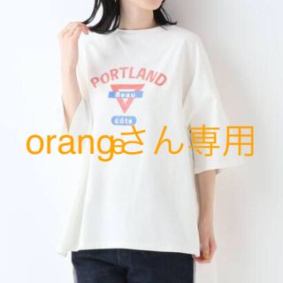 スローブイエナ(SLOBE IENA)の2019今期SLOBE IENA サイドスリット ロゴBIG Tシャツジャーナル(Tシャツ(半袖/袖なし))