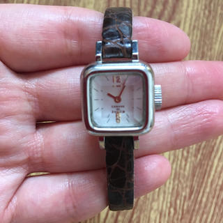 カバンドズッカ(CABANE de ZUCCa)のzucca 腕時計 キャラメル 皮(腕時計)