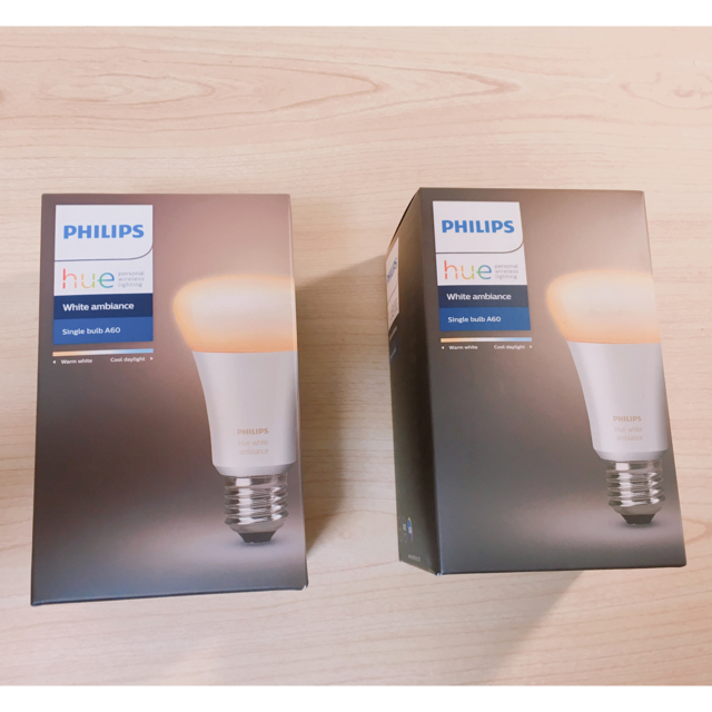 PHILIPS(フィリップス)の【最終値下げ‼️】【2個セット】Philips Hue  インテリア/住まい/日用品のライト/照明/LED(蛍光灯/電球)の商品写真