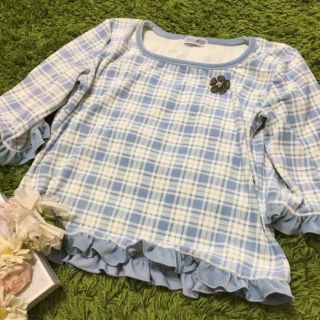 フォクシー(FOXEY)のフォクシー❤︎キュートなチェック柄トップス❤︎(カットソー(長袖/七分))