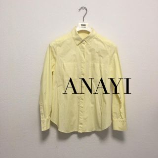 アナイ(ANAYI)のANAYI レモンイエローストライプ柄シャツ(シャツ/ブラウス(長袖/七分))