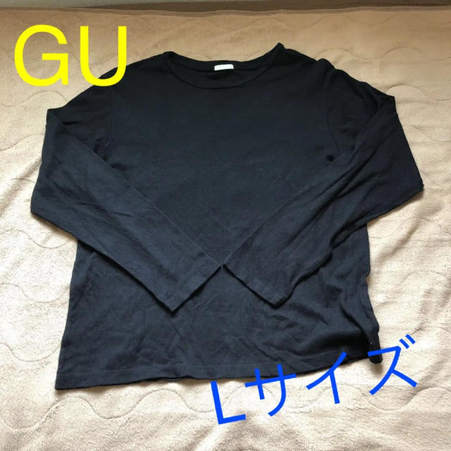 GU(ジーユー)のGU / 長袖 / 黒 / Tシャツ / L / メンズ メンズのトップス(Tシャツ/カットソー(七分/長袖))の商品写真