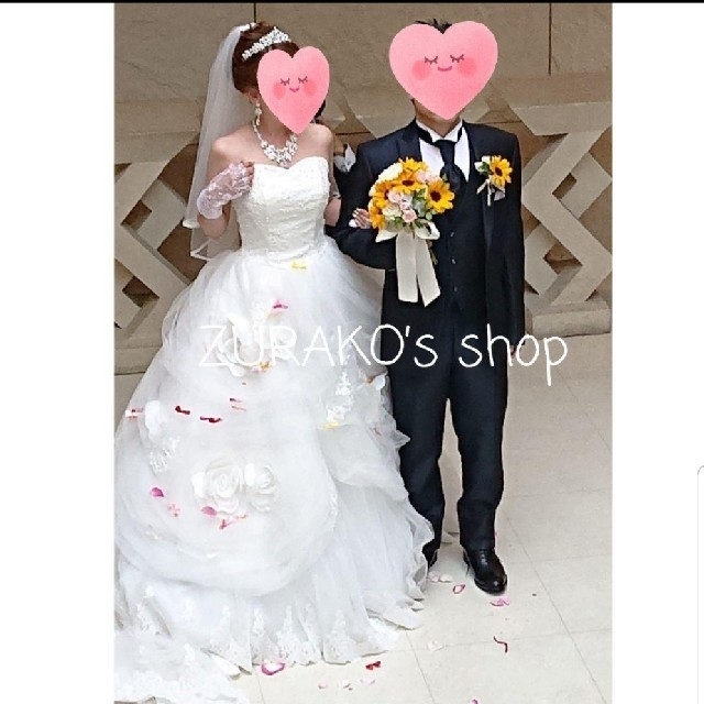 ショート グローブ♡美品 レース 結婚式 挙式 ウェディング ネイル レディースのファッション小物(手袋)の商品写真