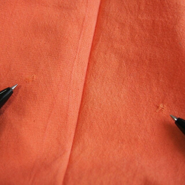 ヂェン先生の美しい日常着　ツノスカート　オレンジ レディースのスカート(ロングスカート)の商品写真