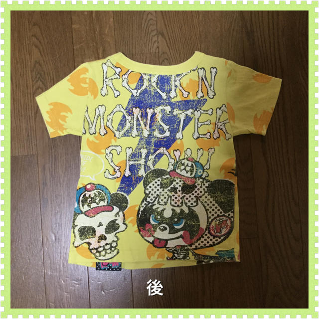 LOVE REVOLUTION(ラブレボリューション)のラブレボ☆ロッキンプリントTシャツ☆100cm キッズ/ベビー/マタニティのキッズ服男の子用(90cm~)(Tシャツ/カットソー)の商品写真