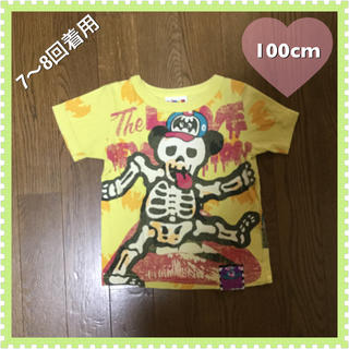 ラブレボリューション(LOVE REVOLUTION)のラブレボ☆ロッキンプリントTシャツ☆100cm(Tシャツ/カットソー)