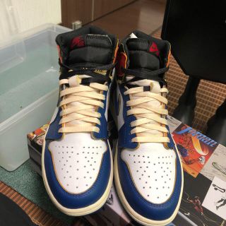 ナイキ(NIKE)のUNION AIR JORDAN 1 Blue 27.0cm(スニーカー)