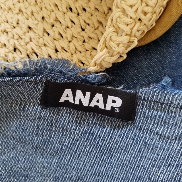 ANAP(アナップ)のANAP☆デニムジャンパースカート レディースのワンピース(ひざ丈ワンピース)の商品写真