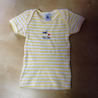 プチバトー(PETIT BATEAU)のプチバトー☆Tシャツ☆12m☆74cm☆パイル地☆petit bateau (Ｔシャツ)