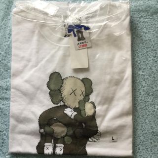 ユニクロ(UNIQLO)のレア商品未開封★ユニクロ カウズ UNIQLO KAWS Tシャツ Lサイズ 白(Tシャツ/カットソー(半袖/袖なし))