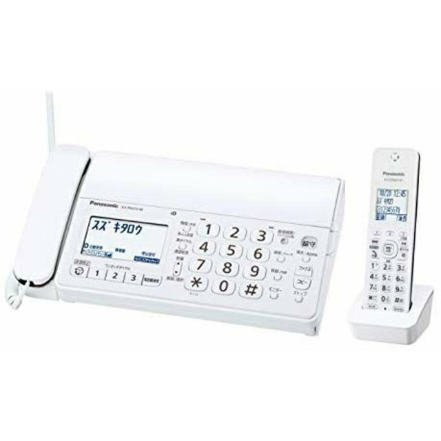 パナソニック FAX電話機 おたっくす KX-PD215DL-W 新品の通販 by koko0556's shop｜ラクマ