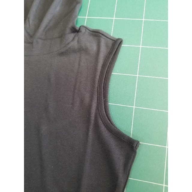 ♡ルーズネックノースリーブ　ブラック レディースのトップス(カットソー(半袖/袖なし))の商品写真
