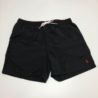 ポロラルフローレン(POLO RALPH LAUREN)の新品 ポロ ラルフローレン ポニー スイム ショーツ 水着 L 黒 P003(水着)