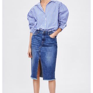 ザラ(ZARA)のharuno様 専用！！ZARA デニムスカート(ひざ丈スカート)