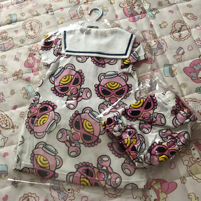 HYSTERIC MINI(ヒステリックミニ)のヒステリックミニ セーラーワンピ90 カボパンフリー キッズ/ベビー/マタニティのキッズ服女の子用(90cm~)(ワンピース)の商品写真