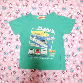 タカラトミー(Takara Tomy)のPLARAIL プラレール 半袖 Tシャツ 95 緑 ｸﾞﾘｰﾝ(Tシャツ/カットソー)