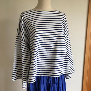 ネストローブ(nest Robe)のnest Robe ネストローブ ワイドスリーブボーダーTシャツ(カットソー(長袖/七分))